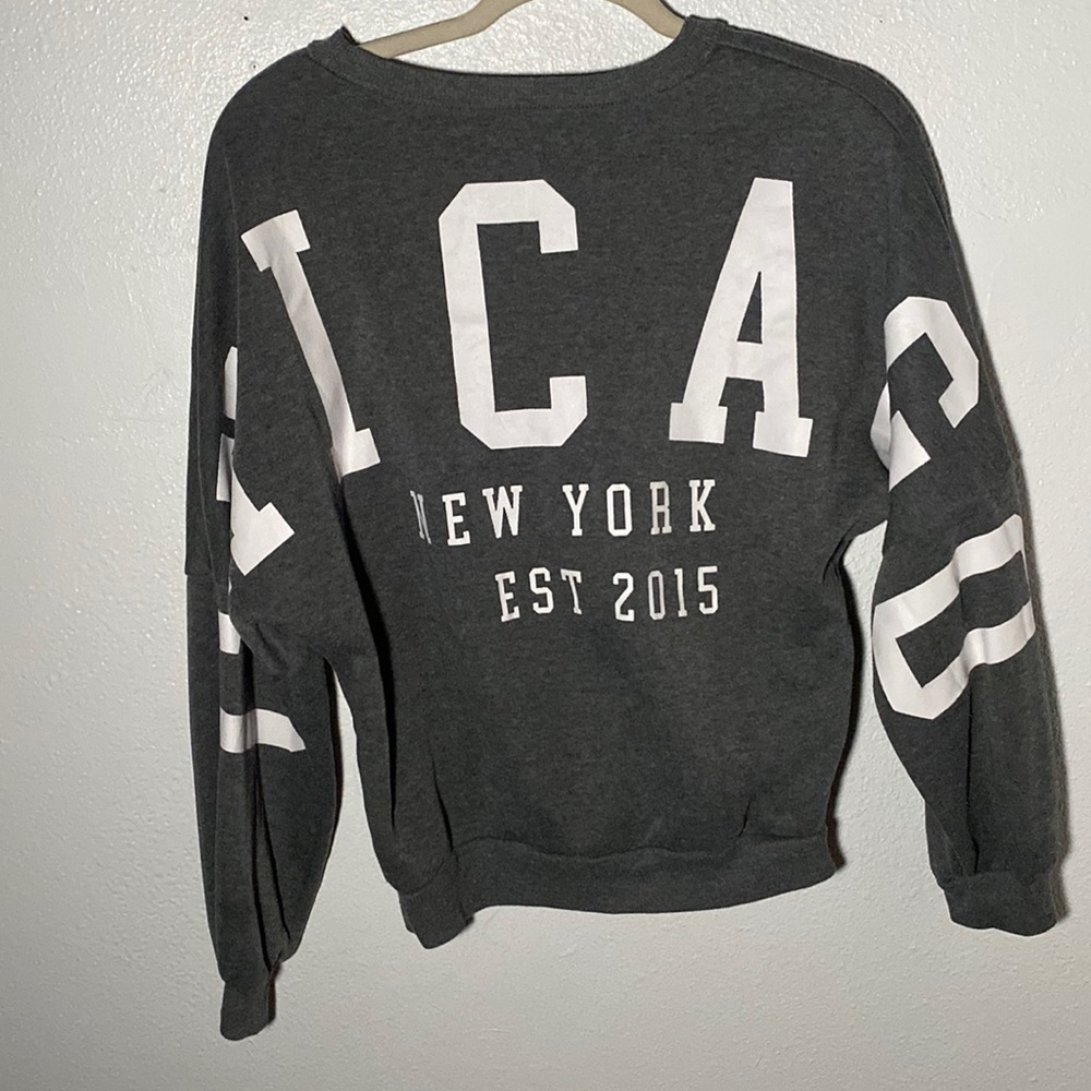 Grey Chicago sweater